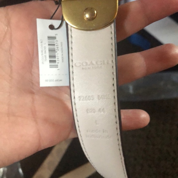 Coach tan belt